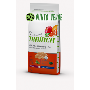 NATURAL TRAINER ADULT MEDIUM CON POLLO KG 12